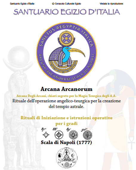 Il Pensiero all'origine della Massoneria Egiziana. 4 Cop-Arcana-Arcanorum_Santuario-Egizio